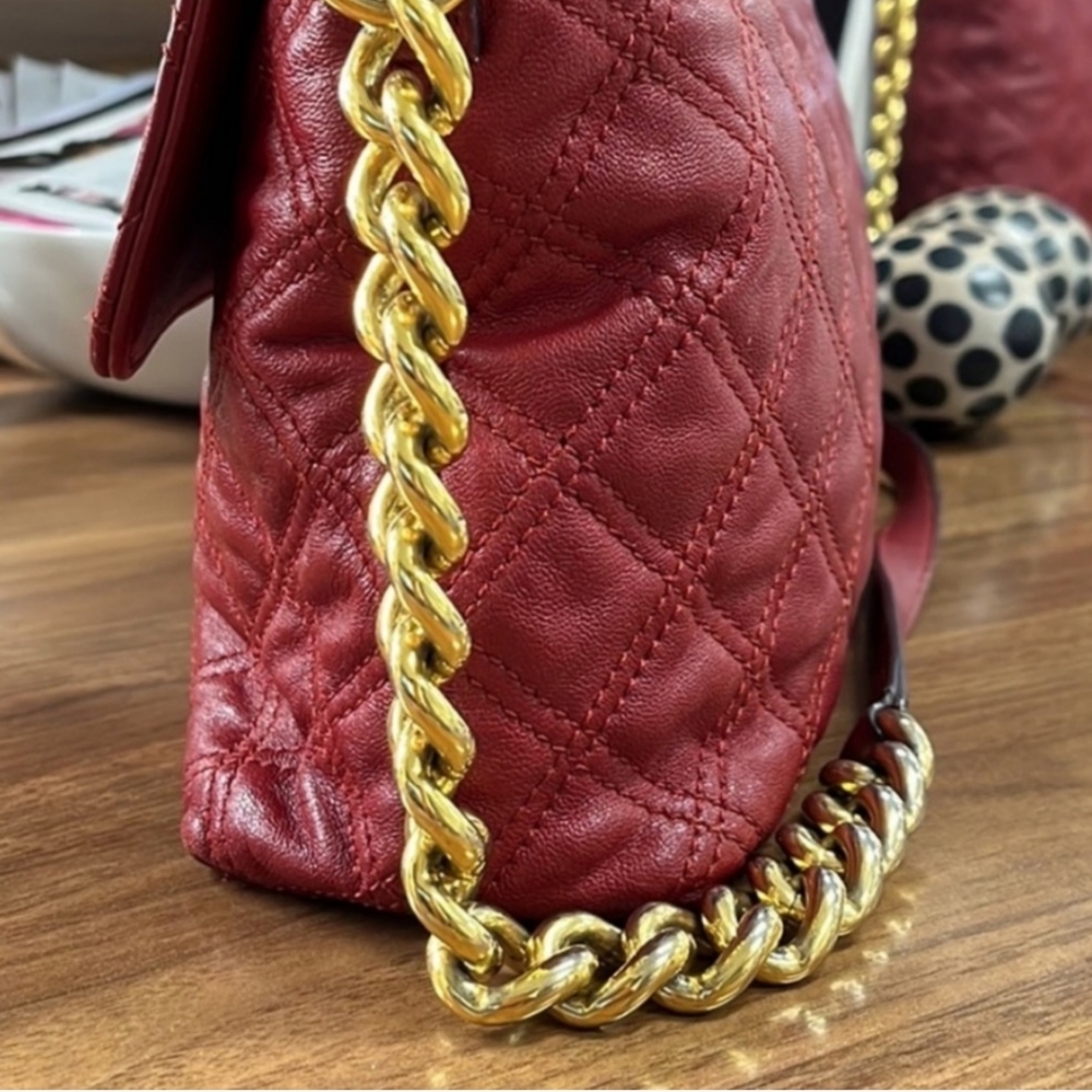 Marc Jacobs Large Single Quilted Bag - Cherry Red - Picture 3 of 16